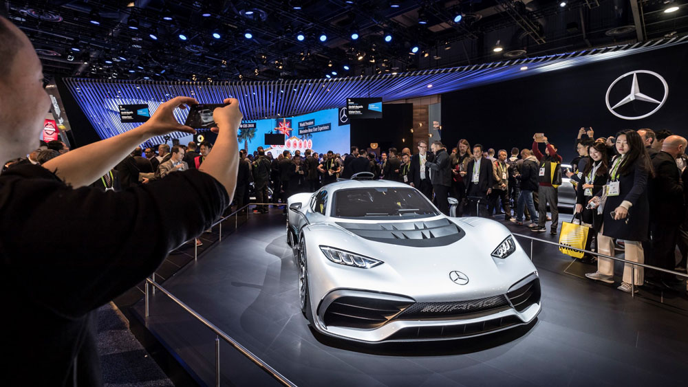 Mercedes-Benz auf der Consumer Electronics Show (CES, 2018) in Las Vegas