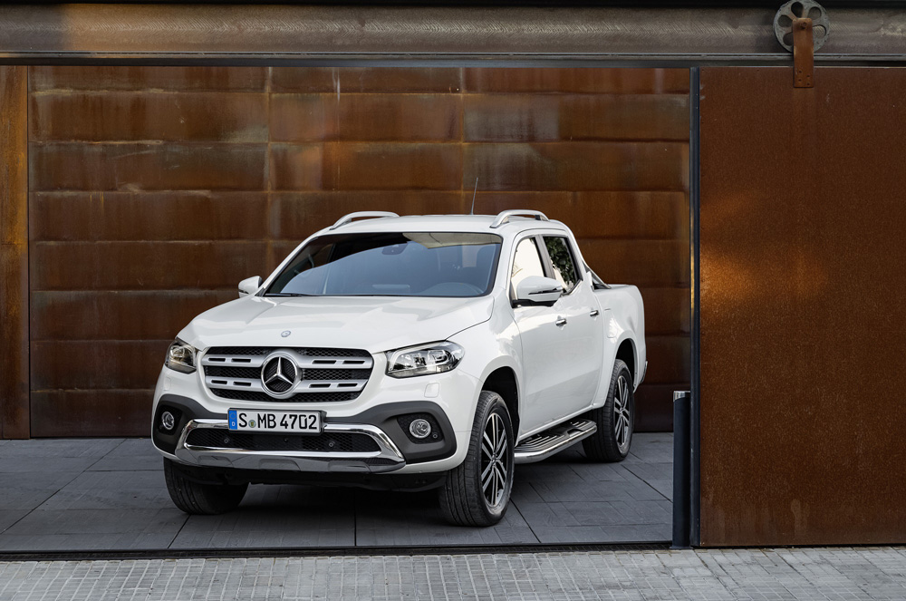 Mercedes-Benz X-Klasse – Exterieur, Beringweiß metallic, Auss